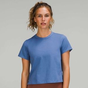 Lululemon Classic Fit Cotton Blend Tshirt in Water Drop